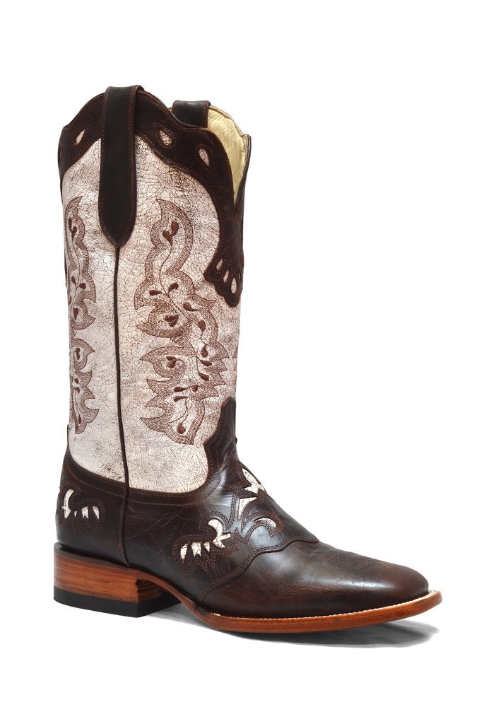 Redhawk Women's Western Boot - Lacey White