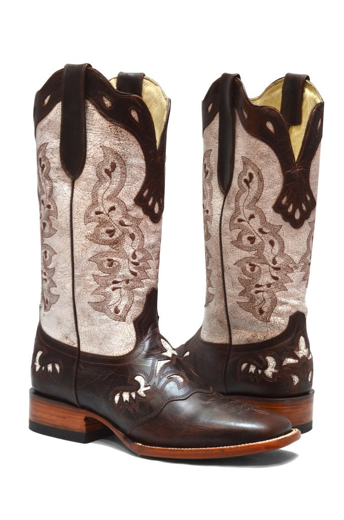 Redhawk Women's Western Boot - Lacey White