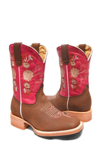 Load image into Gallery viewer, Redhawk Kids Boot - Fuchsia Bouquet
